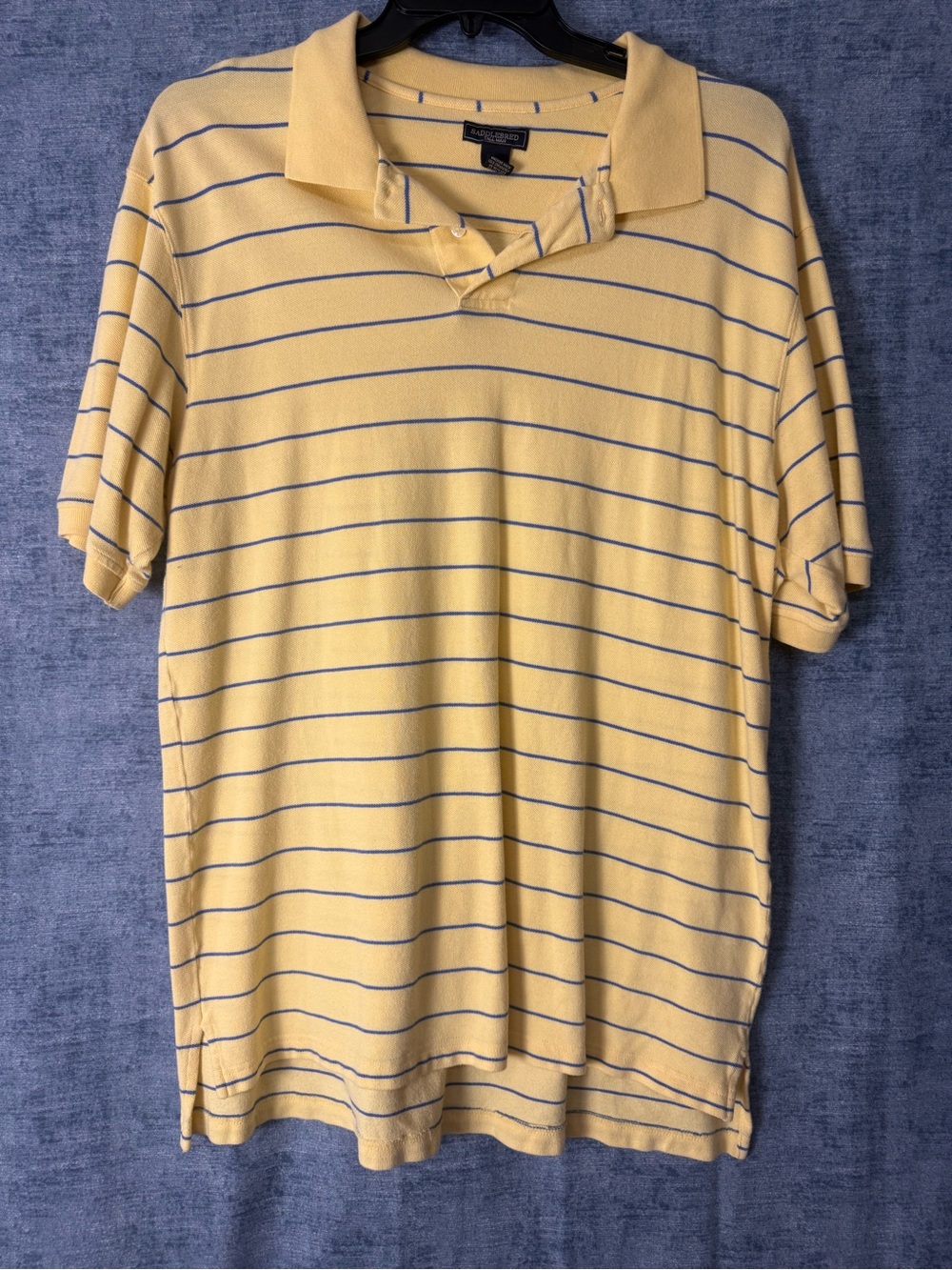 Men’s Yellow Polo Shirt. Size XL Tall